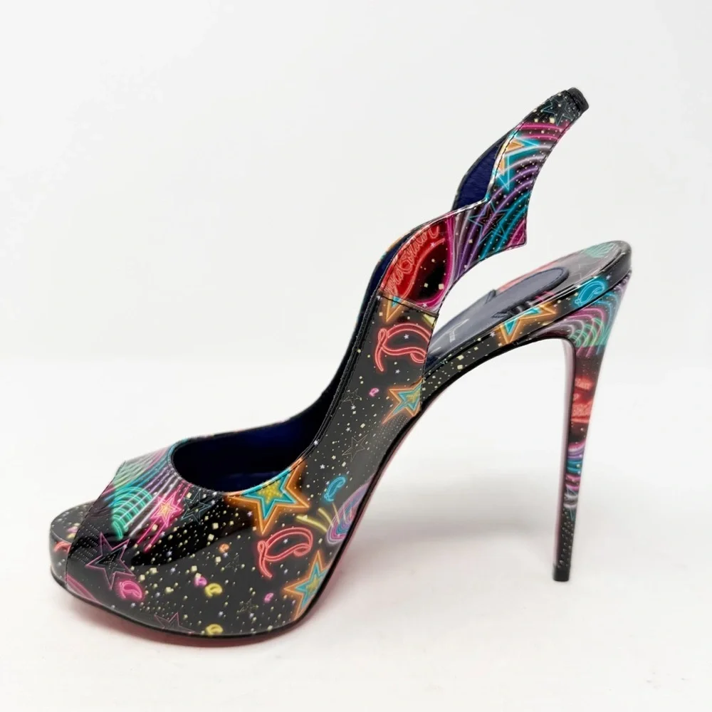 Christian Louboutin Hot Chick Sling Alta 120 Heels Womens EU 36 - Picture 8 of 11